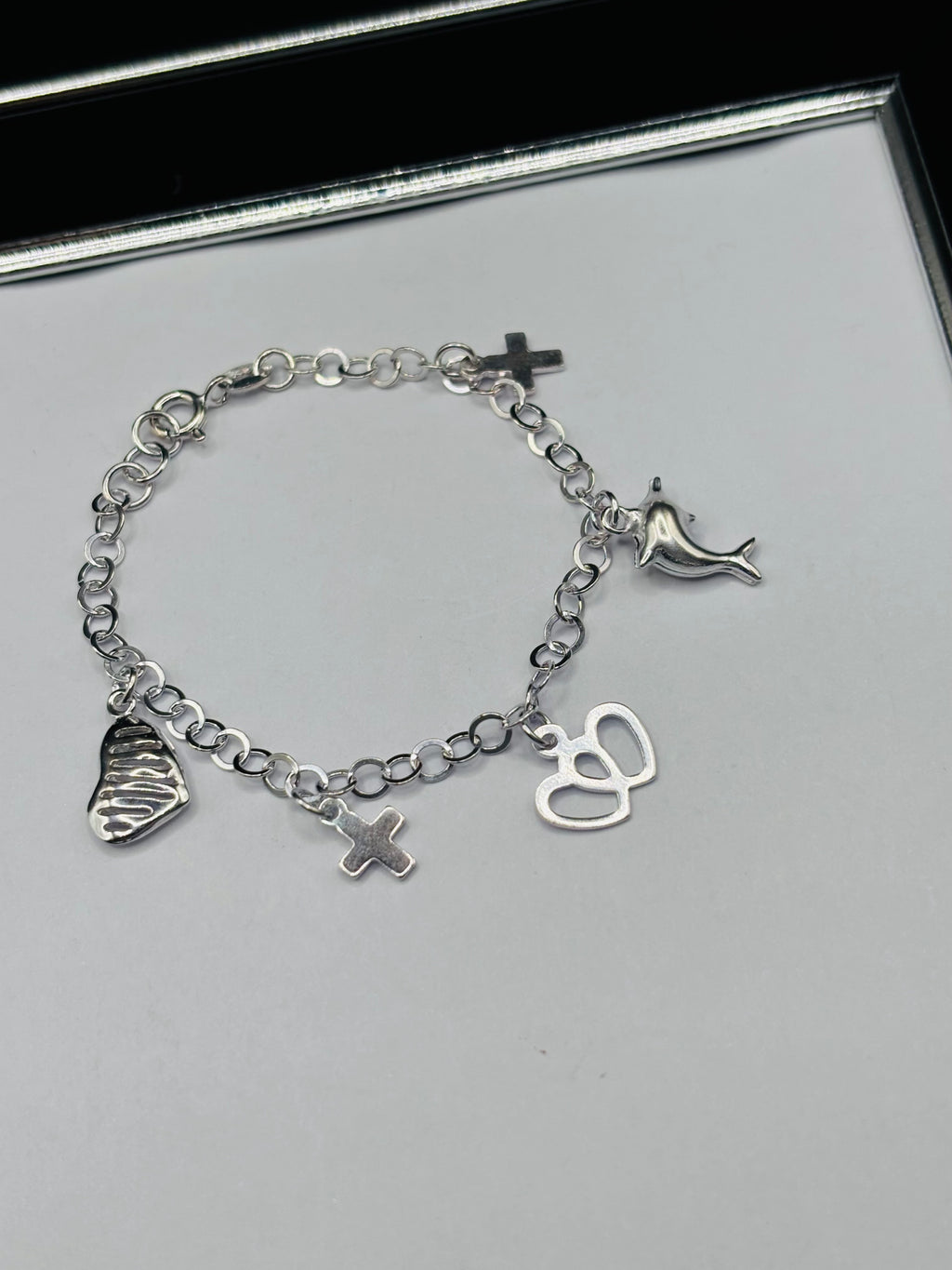S925 Silver Charm Kids Bracelet